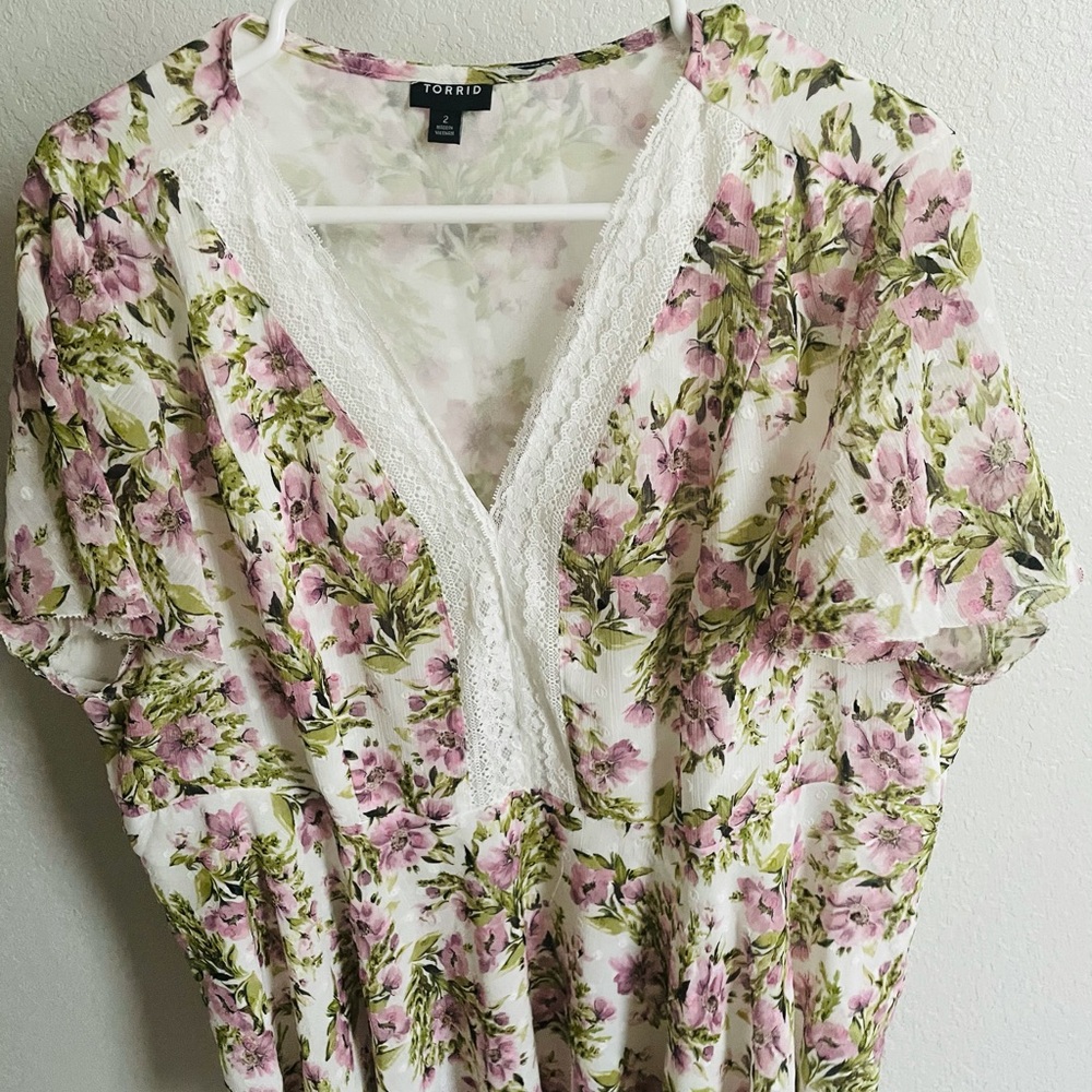 Floral torrid top